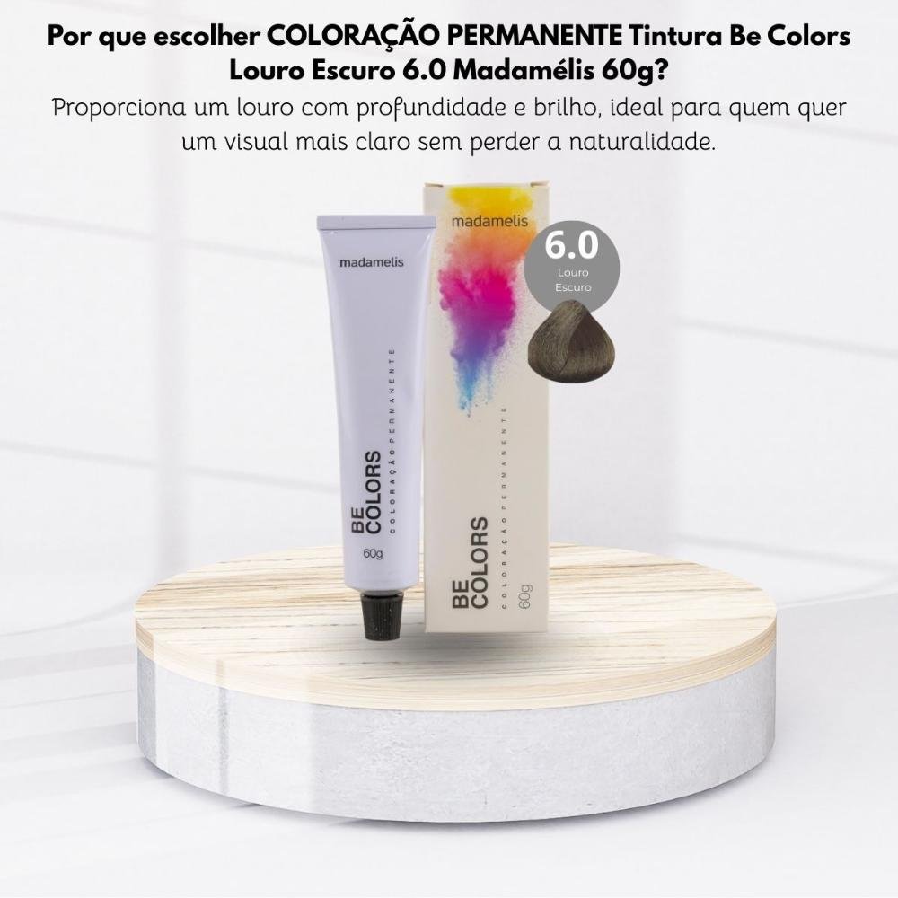 Coloração Madamelis Be Colors Louro Escuro 6.0 60 g Louro Escuro 6.0 5