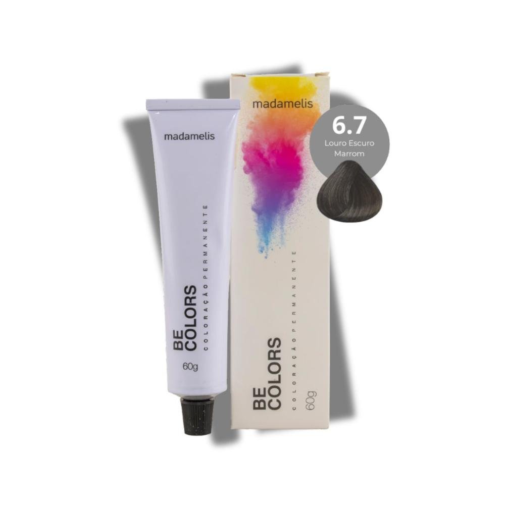 Coloração Madamelis Be Colors Louro Escuro Marrom 6.7 60 g Louro Escuro Marrom 6.7 4