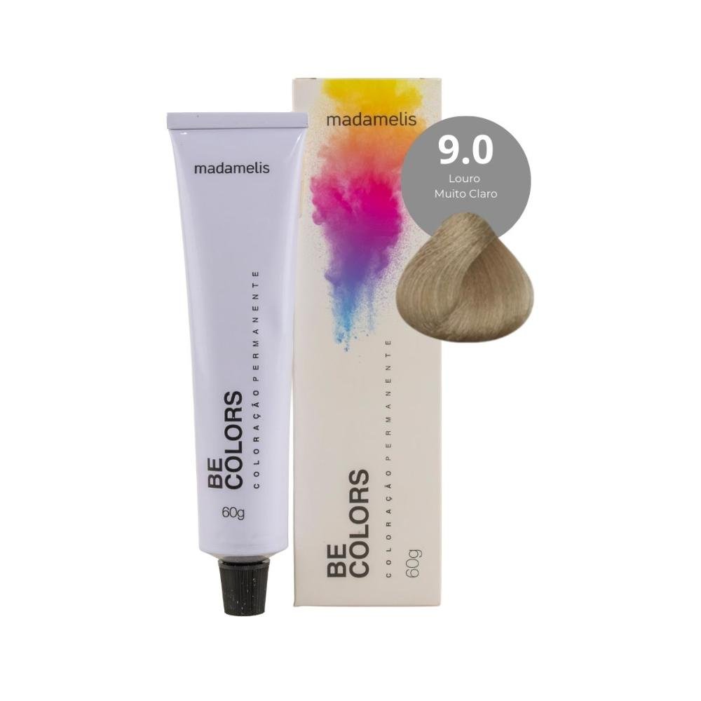 Coloração Madamelis Be Colors Louro Muito Claro 9.0 60 g