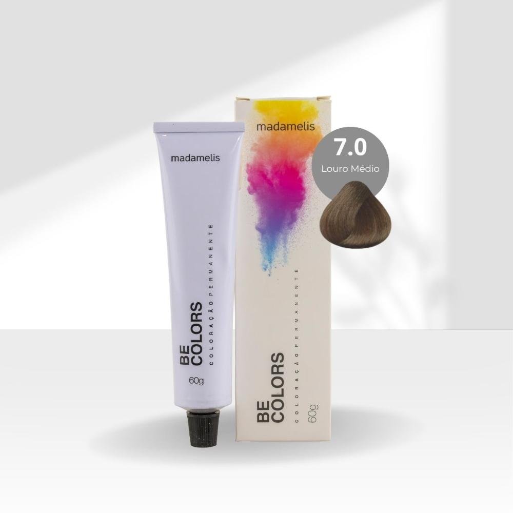 Coloração Madamelis Be Colors Louro Médio 7.0 60 g Louro Médio 7.0 3