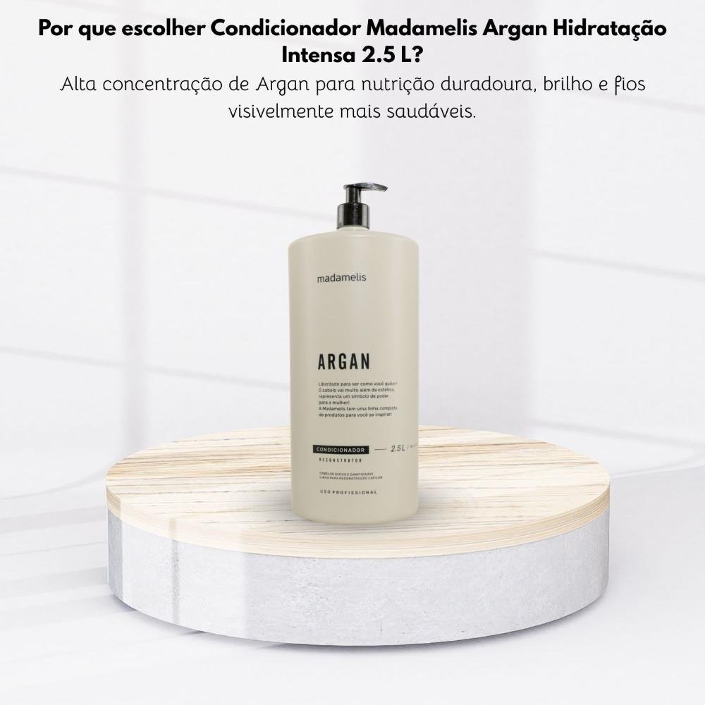 Condicionador Madamelis Argan Hidratação Intensa 2.5 L 2,5L 5