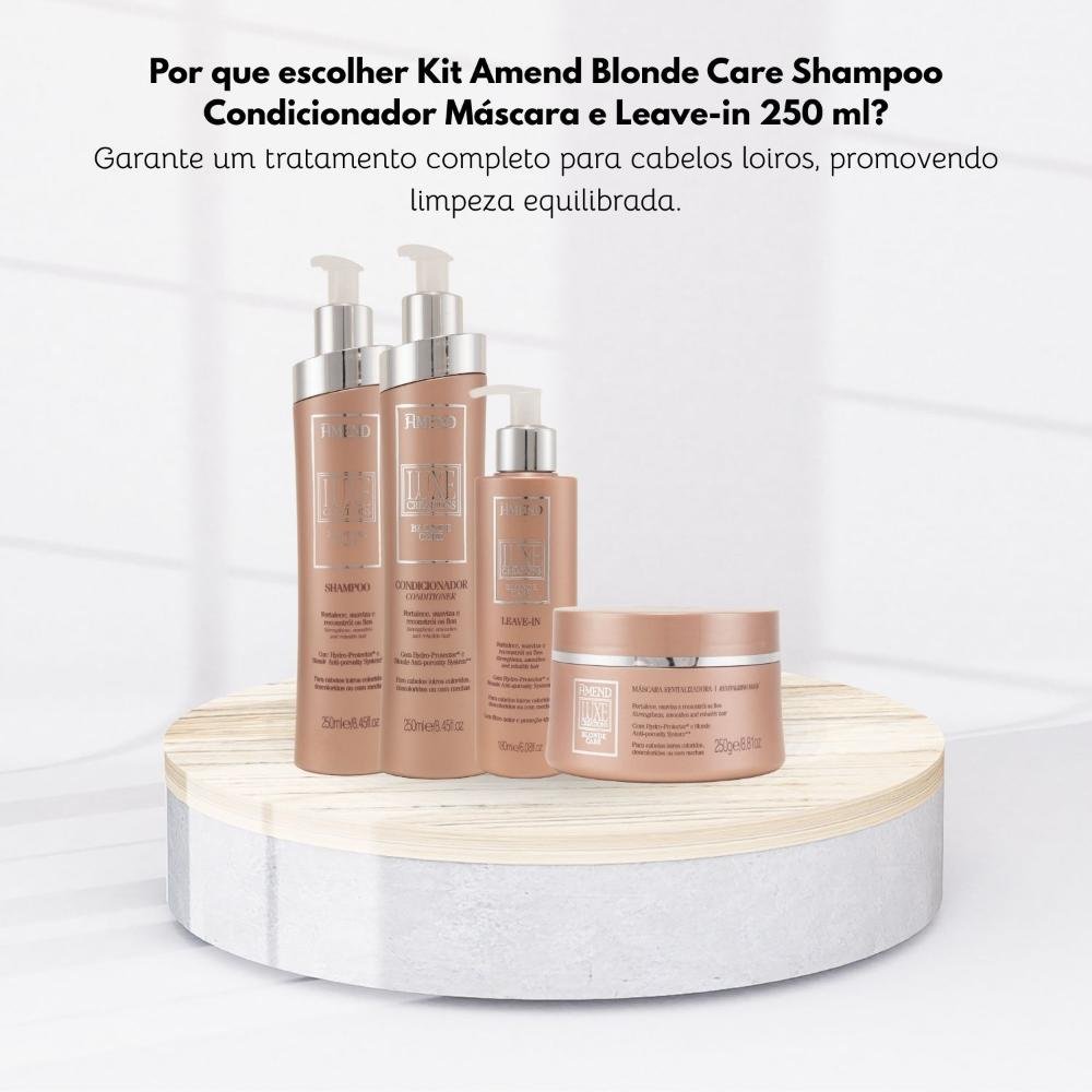 Kit Amend Luxe Creations Blonde Care (4 produtos) ÚNICO 8