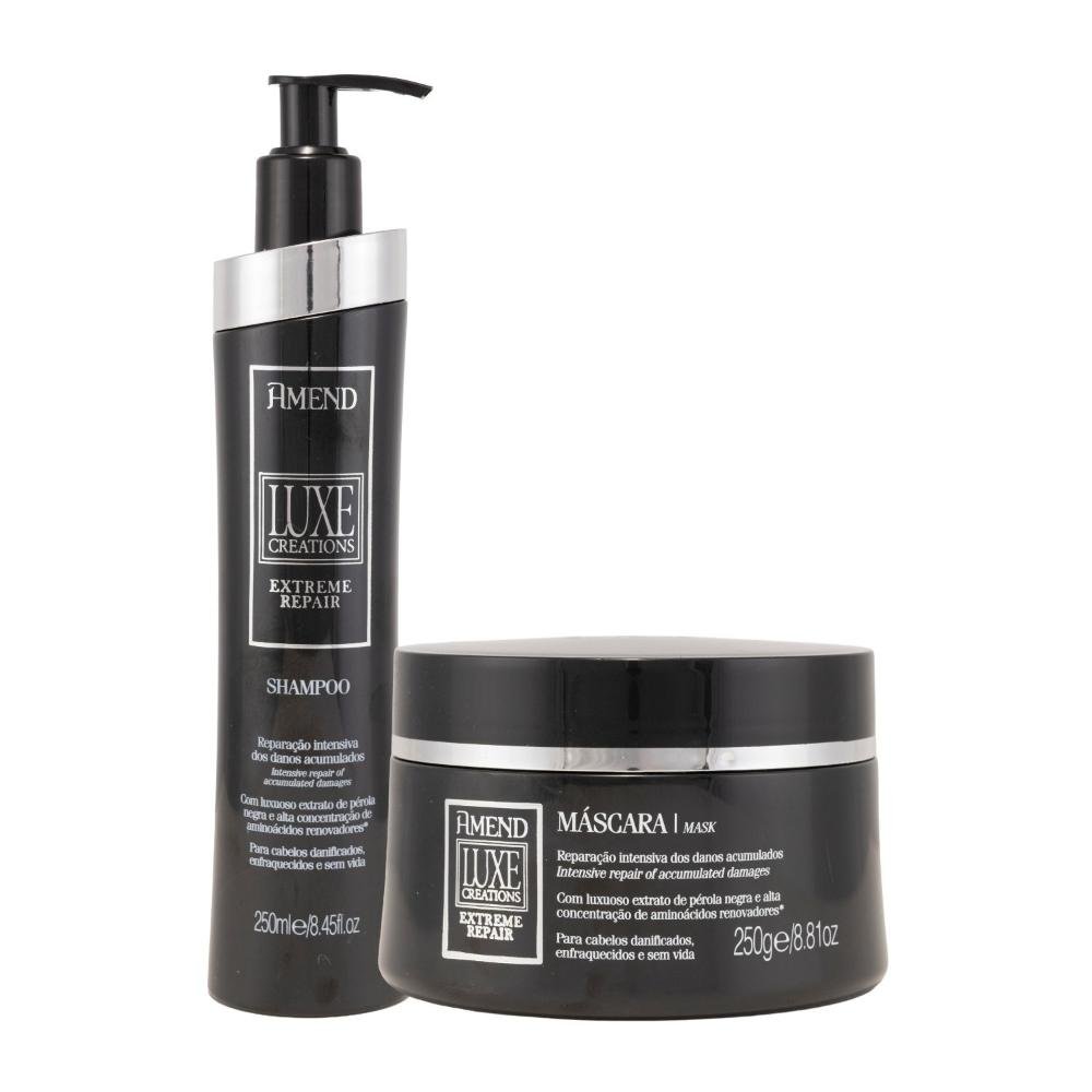 Kit Amend Luxe Creations Hidratação Shampoo Mascara 250 ml