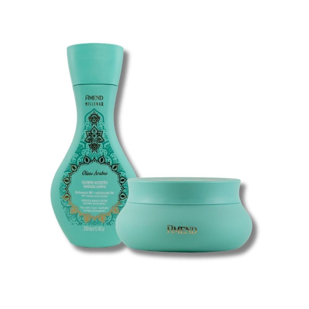 Kit Amend Oleos Arabes Hidratação Shampoo Mascara 300 ml ÚNICO 5