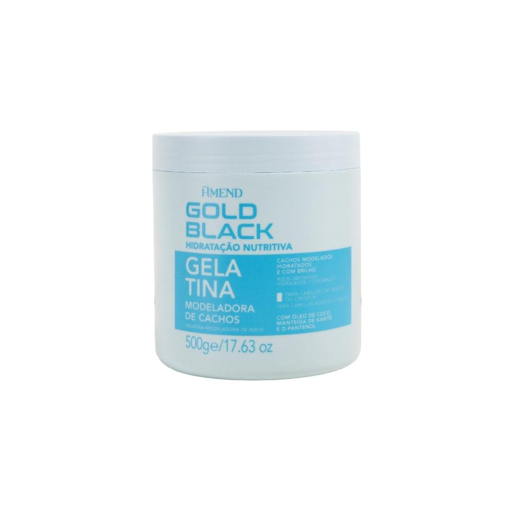 Gelatina Modeladora Cachos Amend Gold Black 500 g