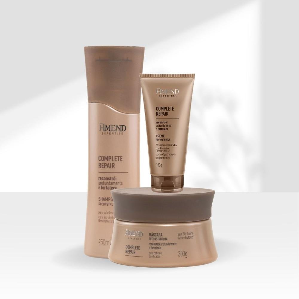 Kit Amend Complete Repair Shampoo Mascara Leave-in ÚNICO 5