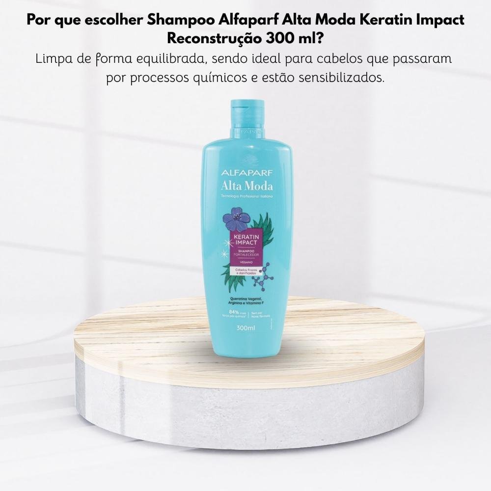 Shampoo Alfaparf Alta Moda Keratin Impact Reconstrução 300ml 300ml 5