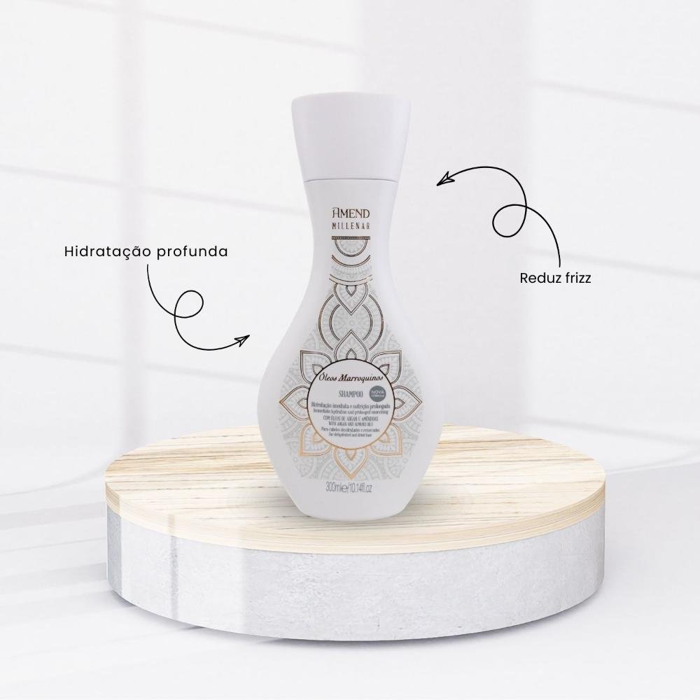 Kit Amend Oleos Marroquinos Shampoo Condicionador 300 ml ÚNICO 2