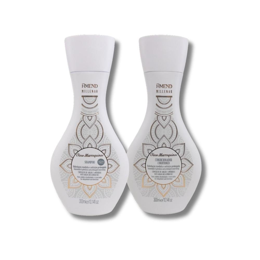 Kit Amend Oleos Marroquinos Shampoo Condicionador 300 ml ÚNICO 5