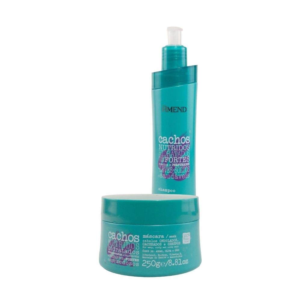 Kit Amend Cachos Nutridos Shampoo Mascara 250 ml