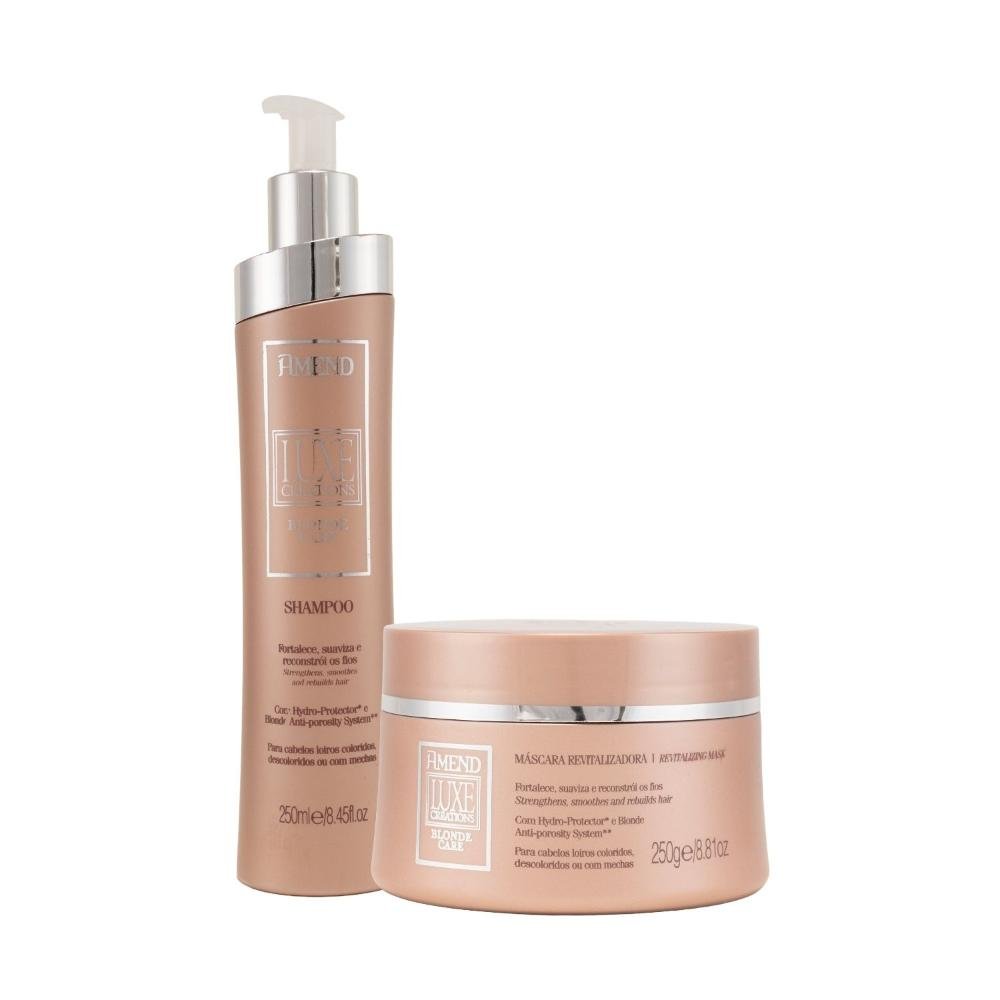 Kit Amend Luxe Creations Blonde Care Shampoo Mascara 250 ml