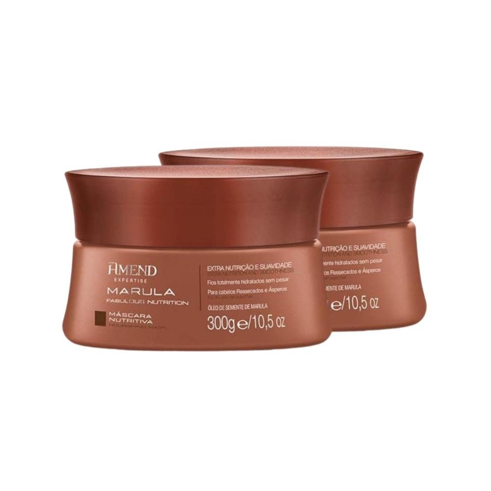 Kit Amend Marula Nutrition 2 Mascaras Nutrição 300 g