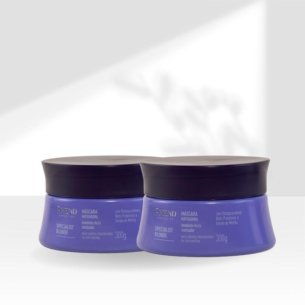 Kit Amend Specialist Blonde Matização 2 Mascaras 300 g ÚNICO 3