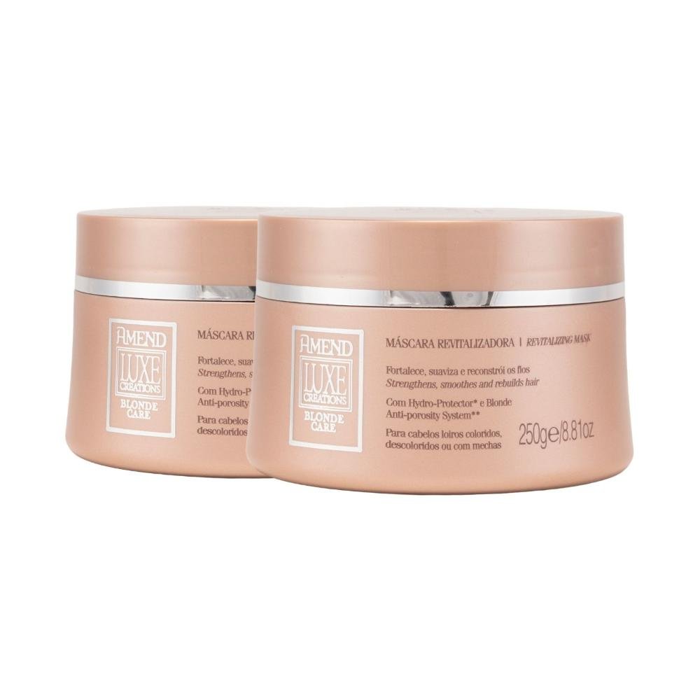 Kit Amend Luxe Creations Blonde Care 2 Mascaras 250 g