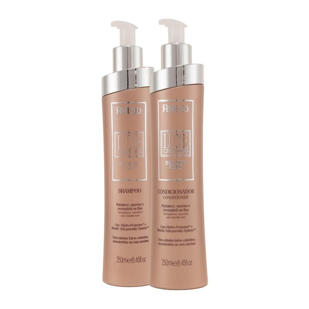 Kit Amend Luxe Creations Blonde Care Shampoo Condicionador ÚNICO 5