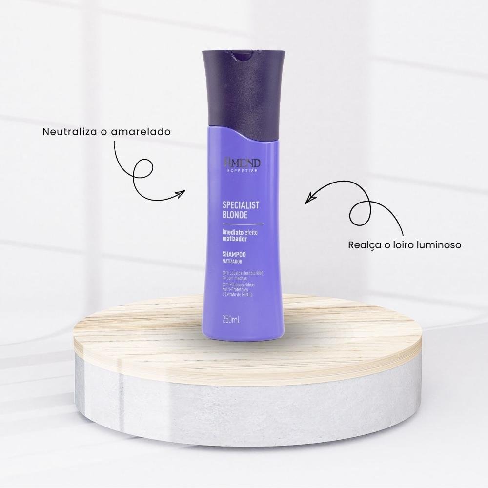 Kit Amend Specialist Blonde Shampoo Condicionador Mascara ÚNICO 2
