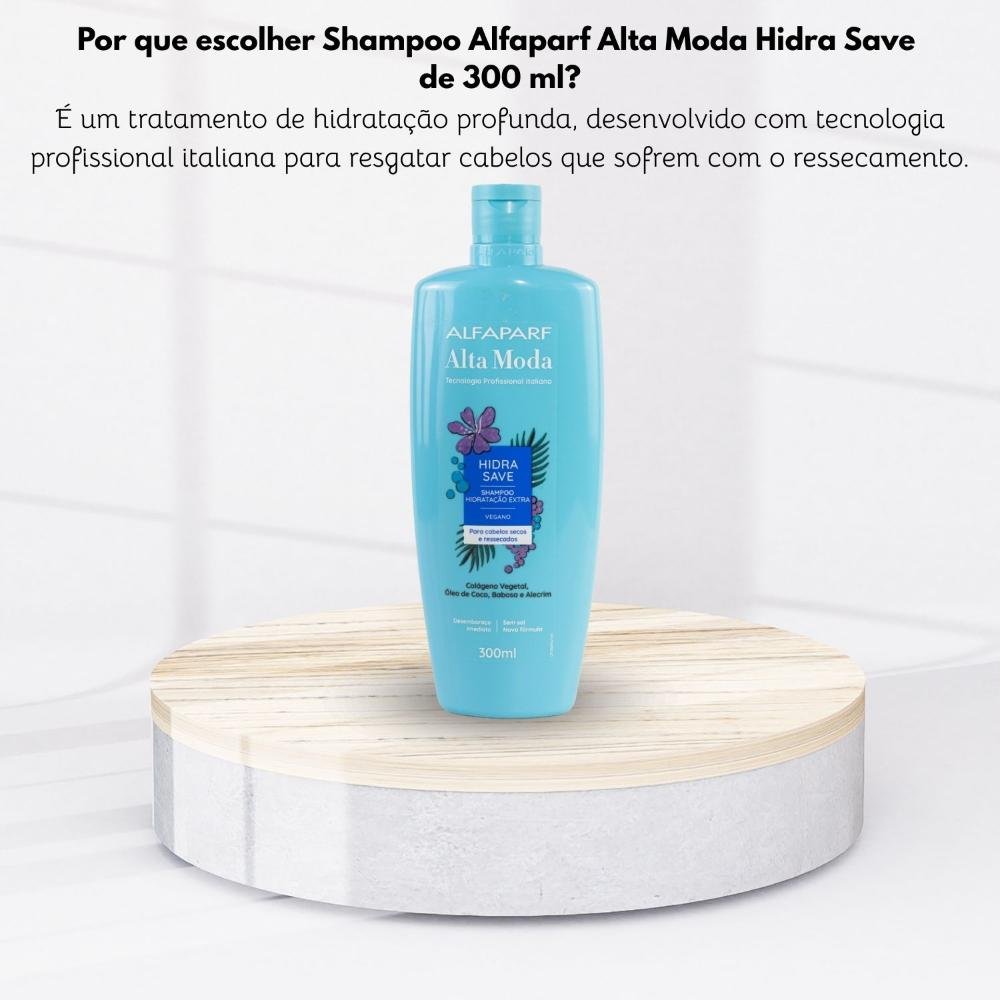 Shampoo Alta Moda Hidra Save Hidratação Profunda 300 ml 300ml 5