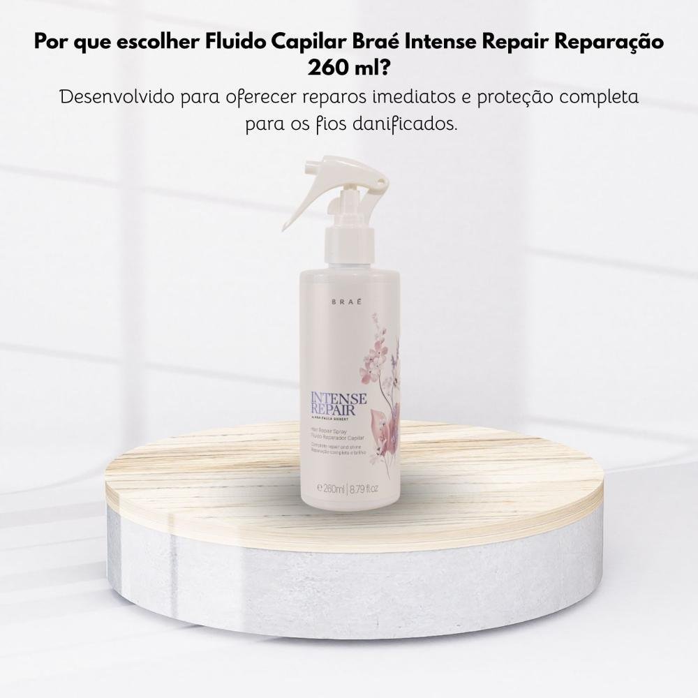 Fluido Capilar Braé Intense Repair Reparação 260 ml 260ml 5