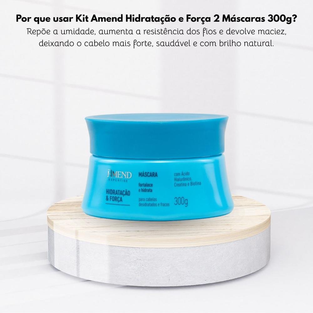 Kit Amend Hidratacao Forca  2 Mascaras 300 g ÚNICO 5
