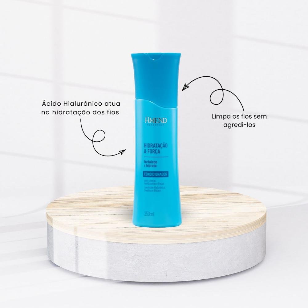 Kit Amend Hidratacao Forca Shampoo Condicionador Mascara ÚNICO 3