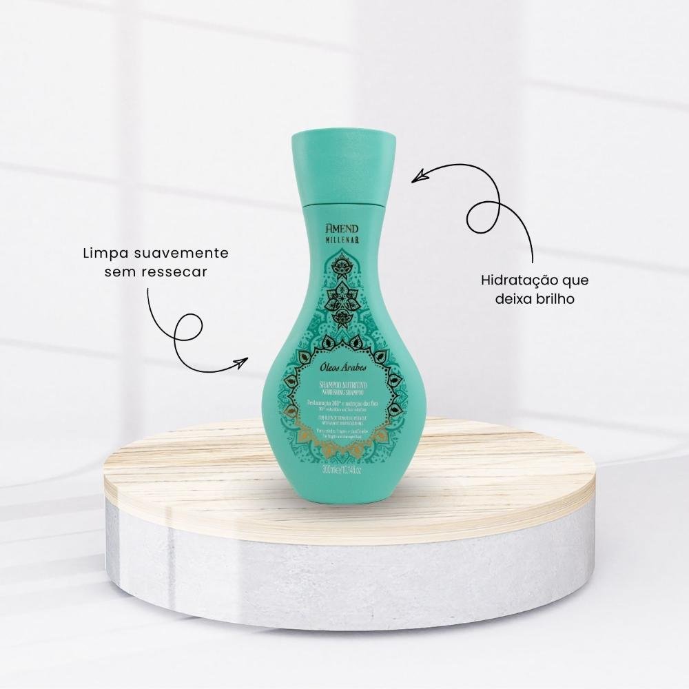 kit Amend Oleos Arabes Shampoo Mascara e Leave-in ÚNICO 2