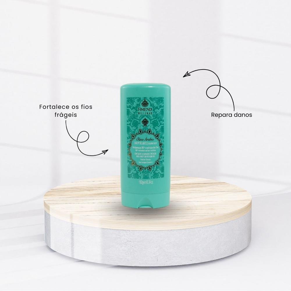 kit Amend Oleos Arabes Shampoo Mascara e Leave-in ÚNICO 3