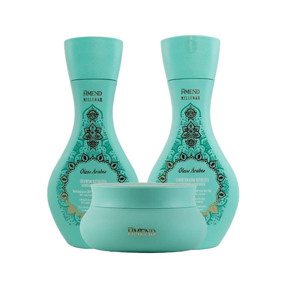 Kit Amend Oleos Arabes Shampoo Condicionador Mascara