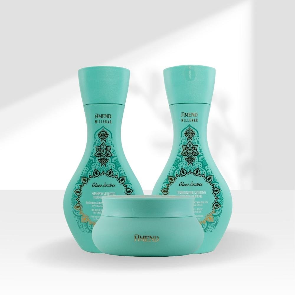 Kit Amend Oleos Arabes Shampoo Condicionador Mascara ÚNICO 5