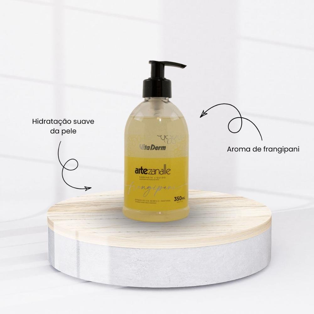 Sabonete Líquido Vita Derm Frangipani Hidratação Suave 350ml 350ml 2