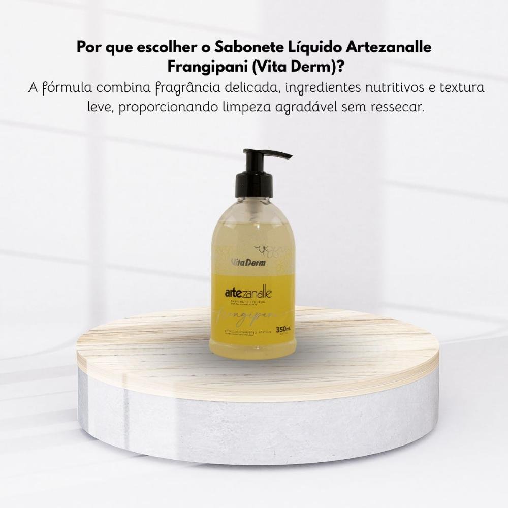 Sabonete Líquido Vita Derm Frangipani Hidratação Suave 350ml 350ml 5