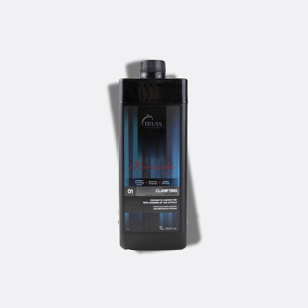 Shampoo Truss Clarifying Deep Cleanse Fios e Cutículas 1 L 1L 4