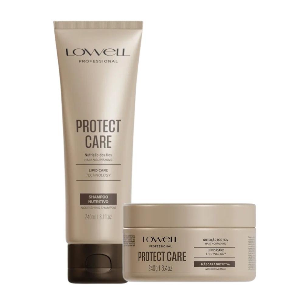 Kit Lowell Protect Care Tratamento Diário Shampoo Máscara