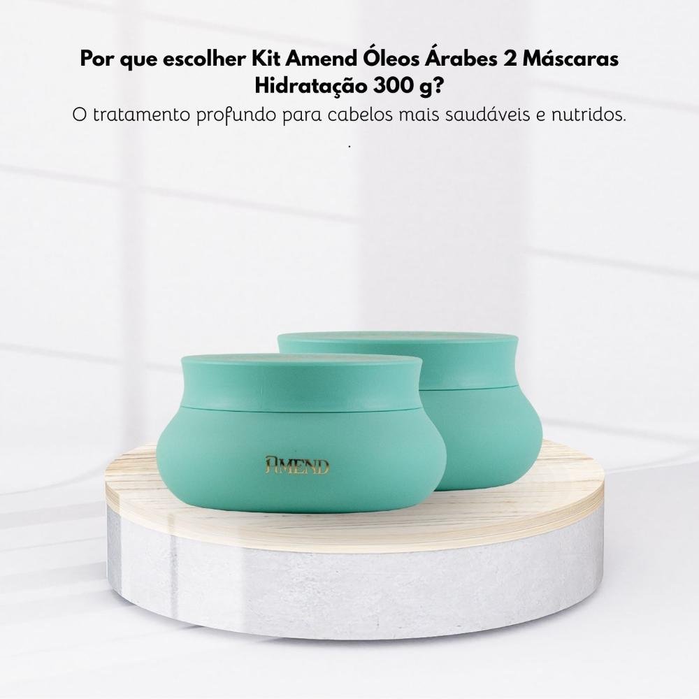 Kit Amend Oleos Arabes Hidratação 2 Mascaras 300 g ÚNICO 5