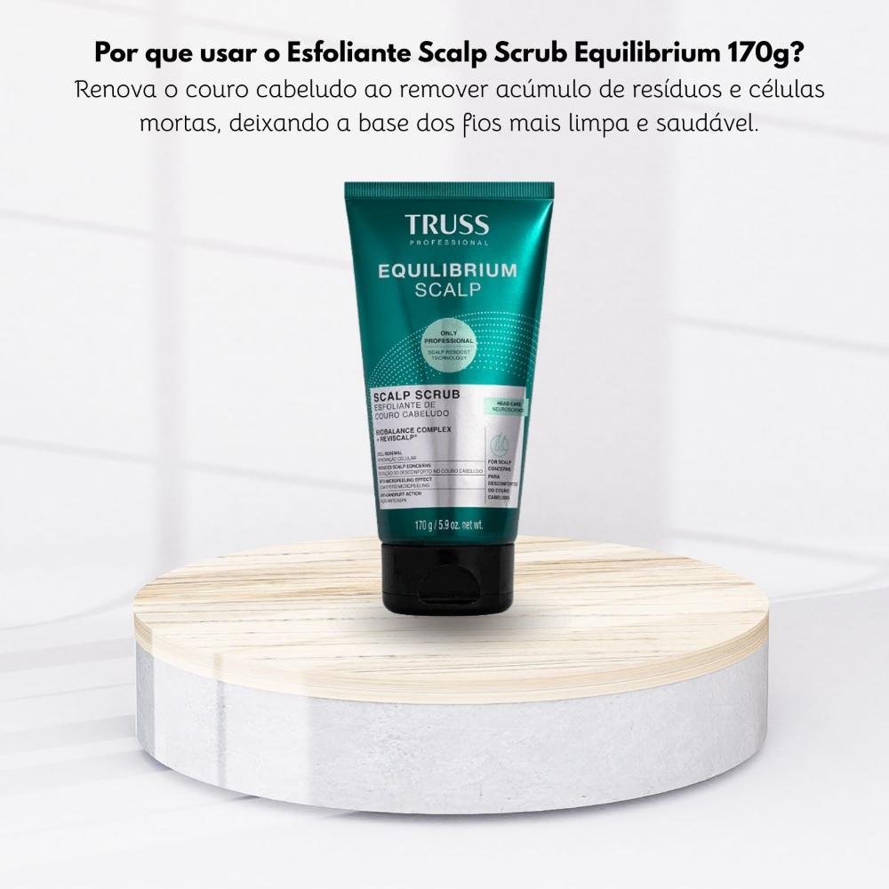 Esfoliante Couro Cabeludo Truss Equilibrium Scalp Oleosidade 170 g ÚNICO 5
