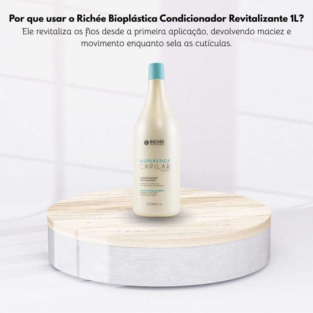 Condicionador Revitalizante Richée Bioplástica 1000 ml 1L 5