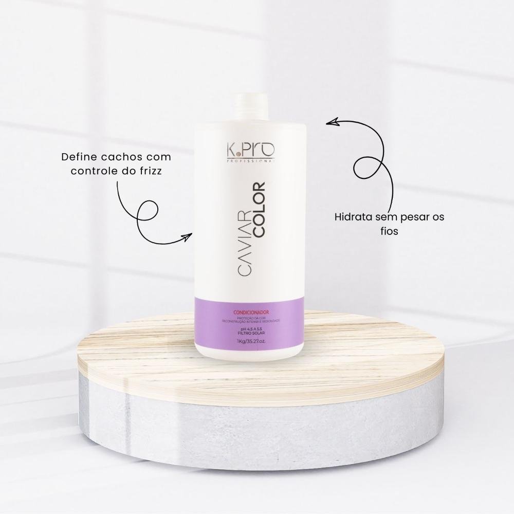 Condicionador K.Pro Caviar Color Proteção da Cor 1 Litro 200ml 2