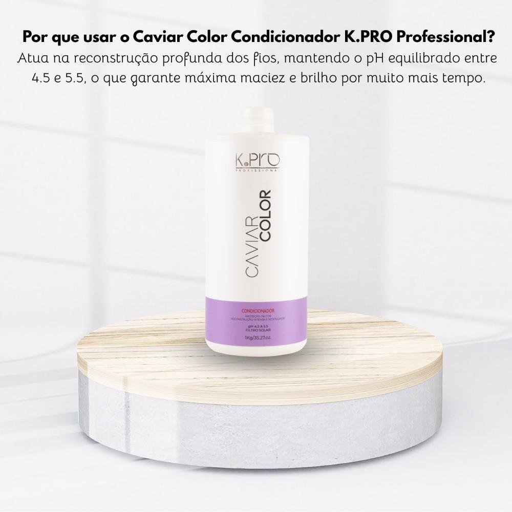 Condicionador K.Pro Caviar Color Proteção da Cor 1 Litro 200ml 5