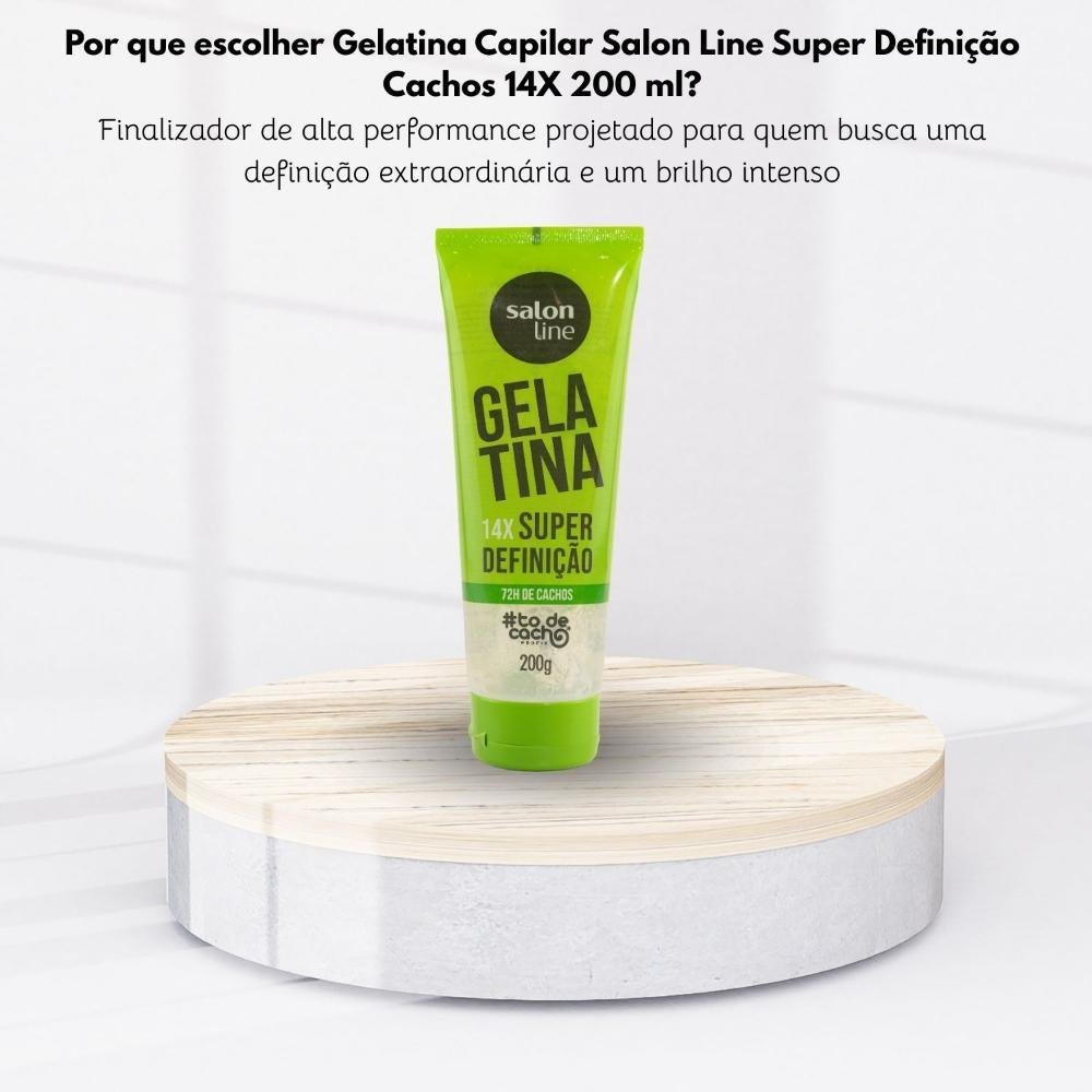 Gelatina Capilar Salon Line Super Definição Cachos 14X 200ml 200ml 5