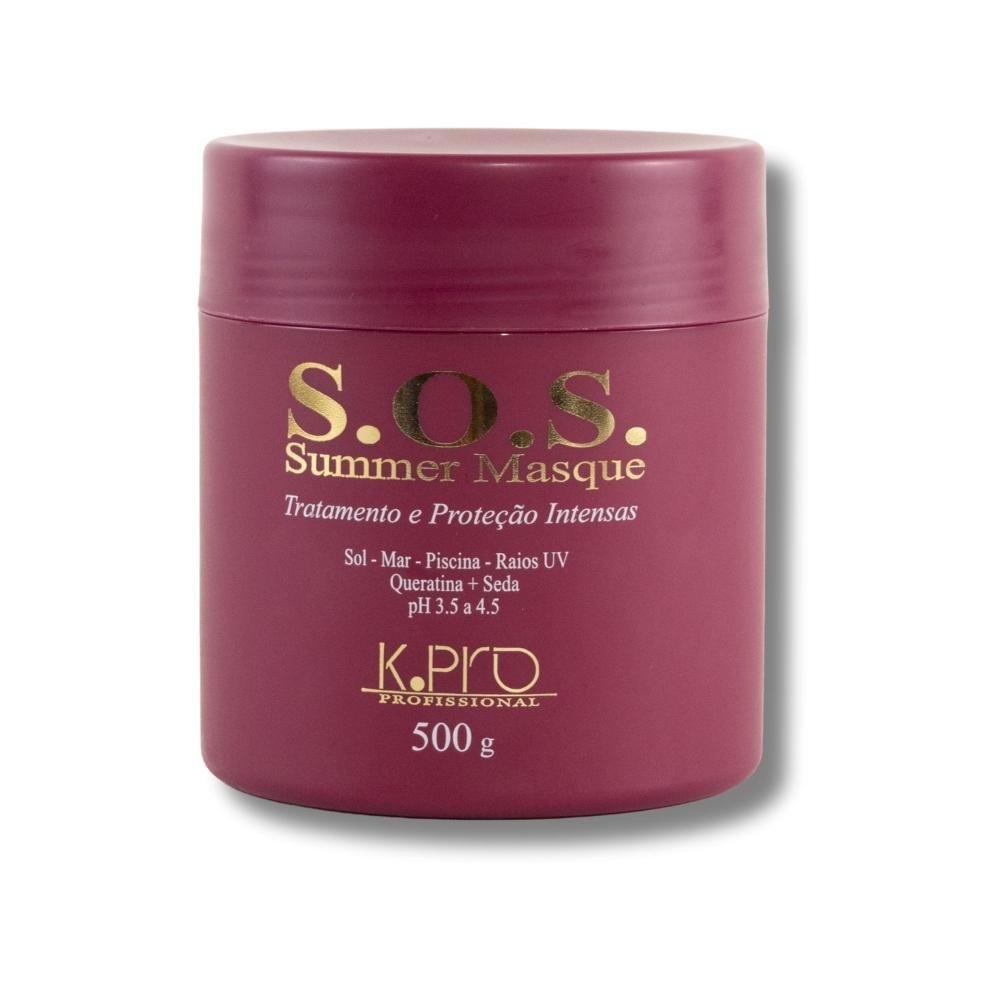 Máscara K Pro S O S Summer Hidratação Pós Sol 500 g 500g 4