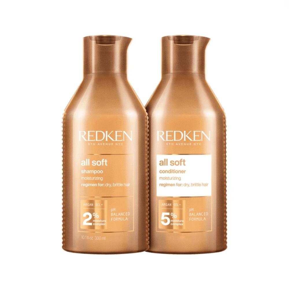 Kit Redken All Soft Shampoo 300 ml + Condicionador 300 ml