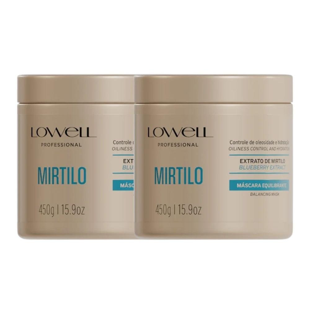 Kit Máscara Lowell Mirtilo Equilíbrio Salon Duo
