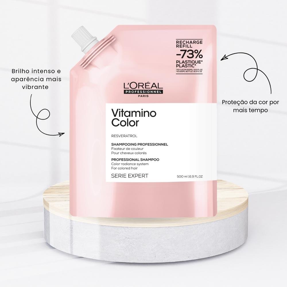Shampoo L’Oréal Vitamino Color Refil Proteção da Cor 500 ml 500ml 2