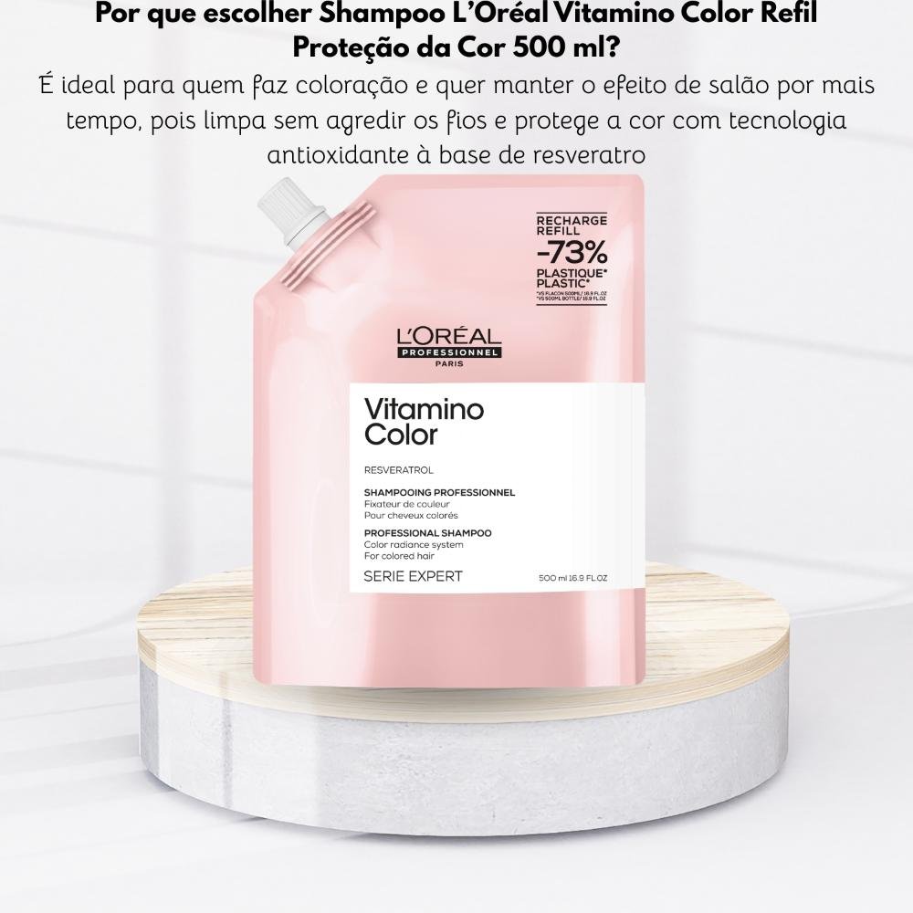 Shampoo L’Oréal Vitamino Color Refil Proteção da Cor 500 ml 500ml 5