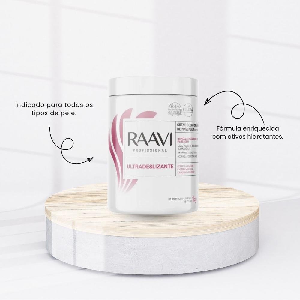 Creme Massagem Raavi Ultradeslizante Desodorante 1 kg 1kg 2