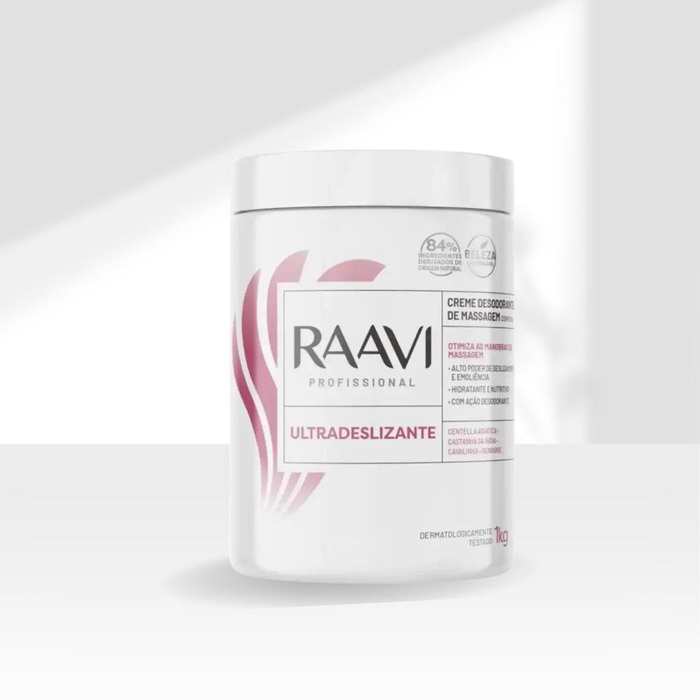 Creme Massagem Raavi Ultradeslizante Desodorante 1 kg 1kg 3
