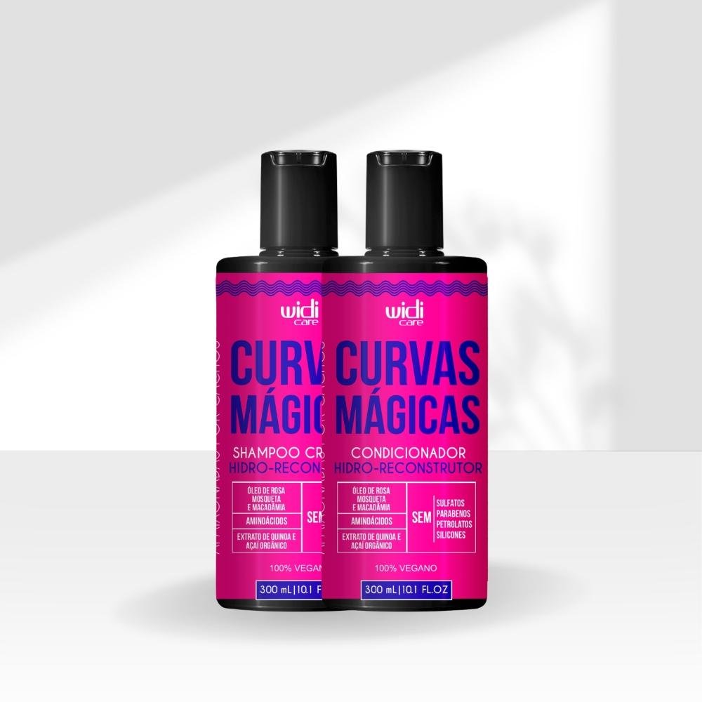 Kit Shampoo e Condicionador Widi Care Curvas Mágicas Hidro-reconstrutor ÚNICO 4