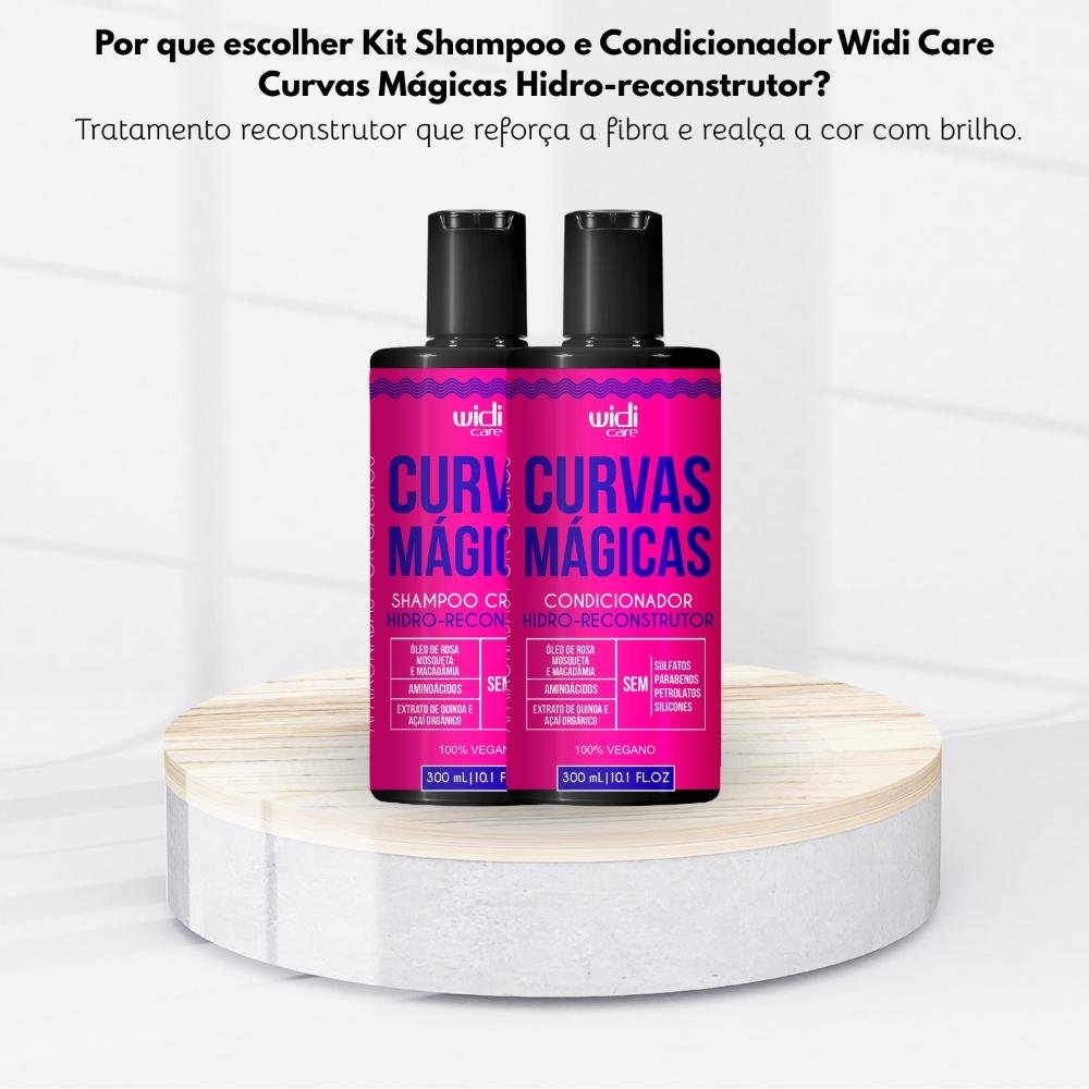 Kit Shampoo e Condicionador Widi Care Curvas Mágicas Hidro-reconstrutor ÚNICO 5