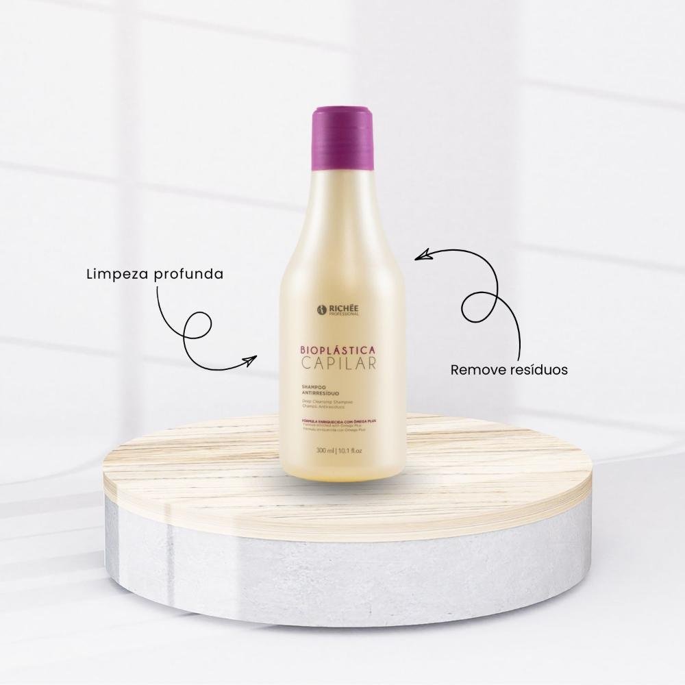 Shampoo Antirresiduo Richée Bioplástica Alinhamento 300 ml 300ml 2