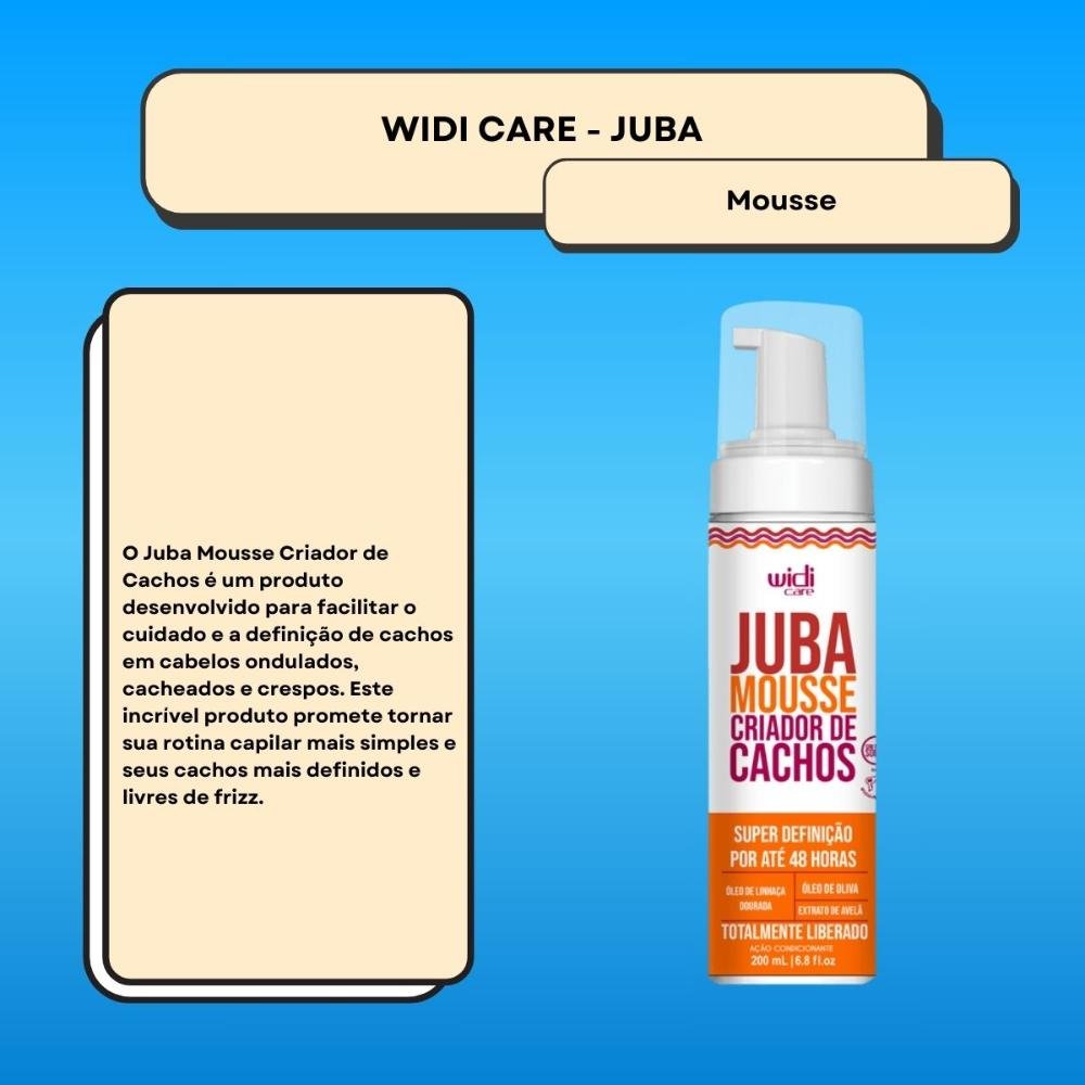 Widi Care Juba Mousse Criador de Cachos 200ml 200ml 2