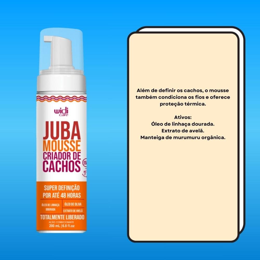 Widi Care Juba Mousse Criador de Cachos 200ml 200ml 3
